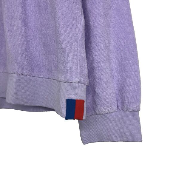 Kule The Terry Franny Sweatshirt Womens Size L Purple Crew Neck Long Sleeve NWT - Picture 3 of 7